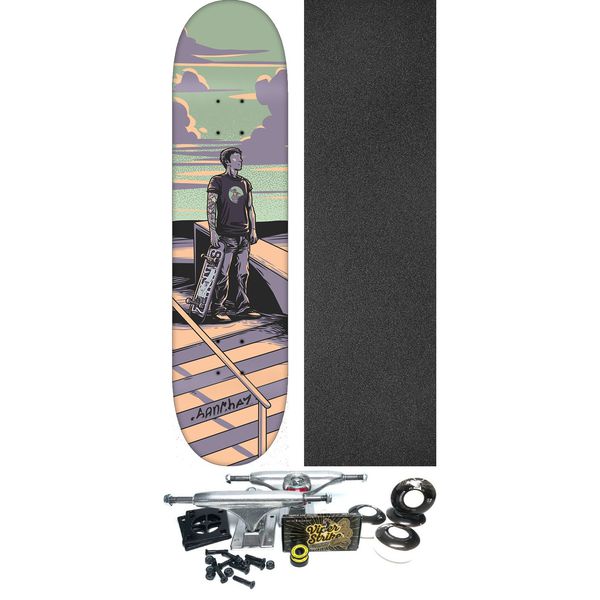 Snake Farm Skateboards Danny Sanchez Tribute Skateboard Deck - 8" x 32" - Complete Skateboard Bundle